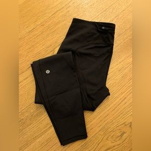Black Lululemon Speed Up Tights Size 8, 28” Length